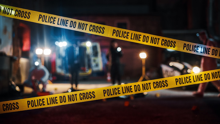 Crime scene photo where a Forensic Social Worker might assist in the investigation.
